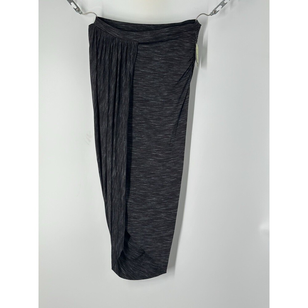Anthropologie Saturday Sunday Nona Black Pattern Drape Skirt M NWT M stretchy - Picture 10 of 13